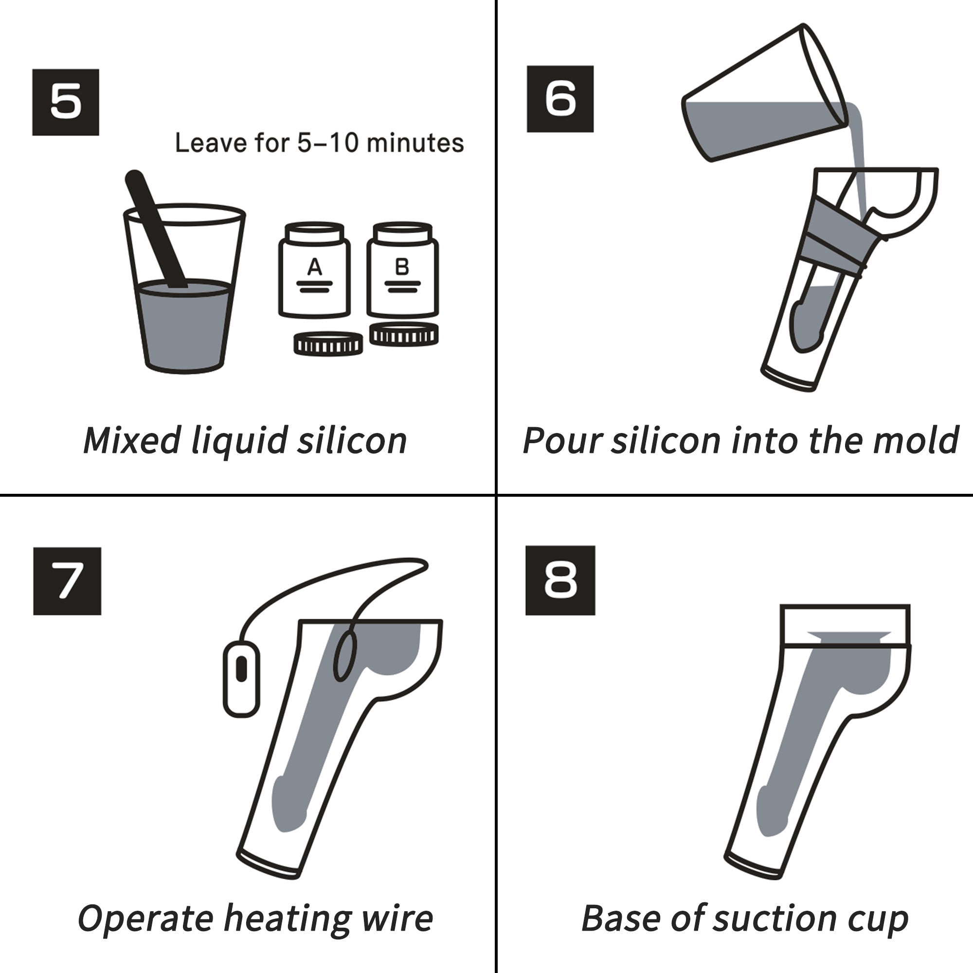 WeDol DIY Penis Casting Kit Liquid Silicone Clone Dildo Set with Heati photo